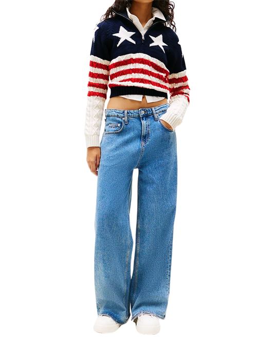 Maglioncino blu in misto acrilico Tommy Jeans | DW0DW19883YBH